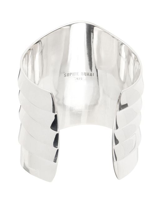 Sophie Buhai White Large Wave Cuff Bracelet