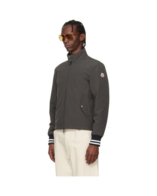 Moncler Black Prieure Reversible Down Bomber Jacket for men