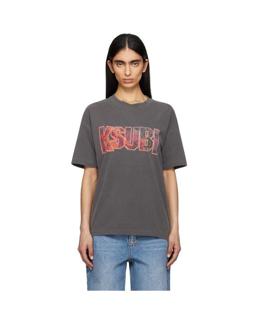 Ksubi Black Kickstart Oh G Short Sleeve T-Shirt