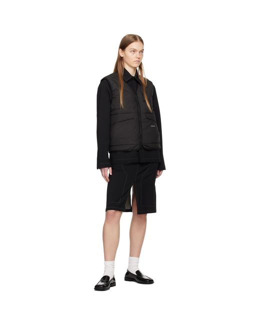 Soulland Black Deen Midi Skirt