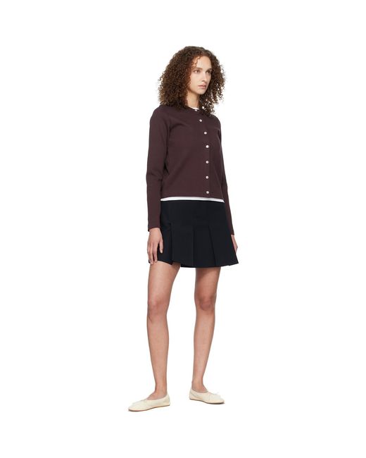 A.P.C. Black Pleated Miniskirt