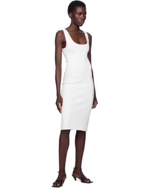 Robe Débardeur Midi Courte Blanche Totême  en coloris Black