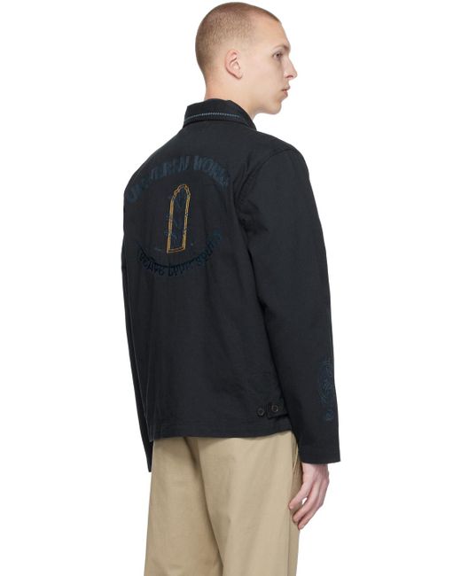 Universal Works Black Ancramdale Jacket for men