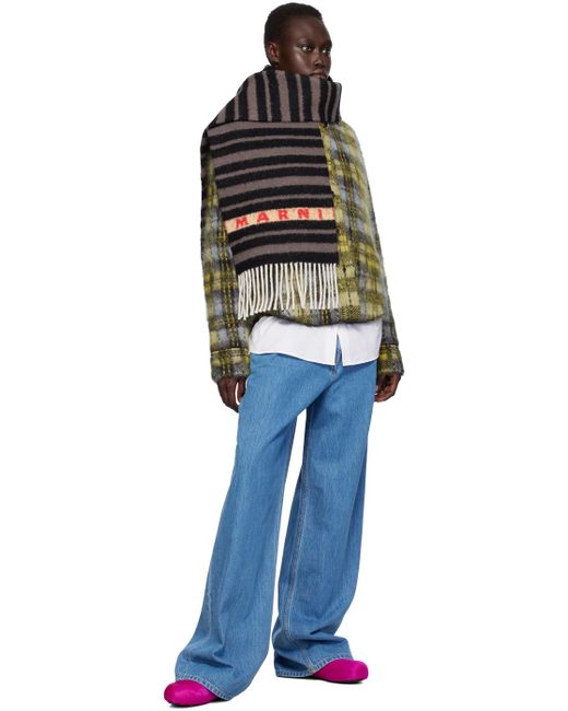 Marni パープル Fussbett サボ ブラック | Lyst