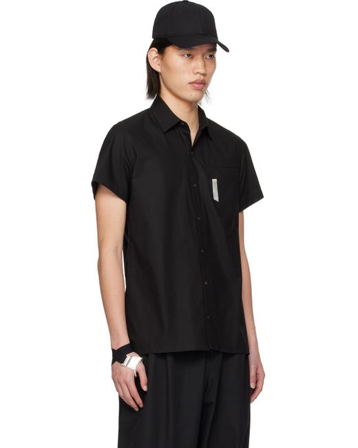 Hyein Seo Black Pin Shirt for men