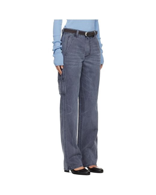 6397 Blue Long Painter Jeans