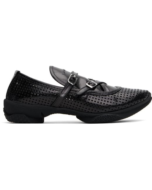 【Kiko Kostadinov】ブラック Sonia バックル ローファー KIKO KOSTADINOV SONIA BUCKLED LOAFER PERFORATED BLACK SS25