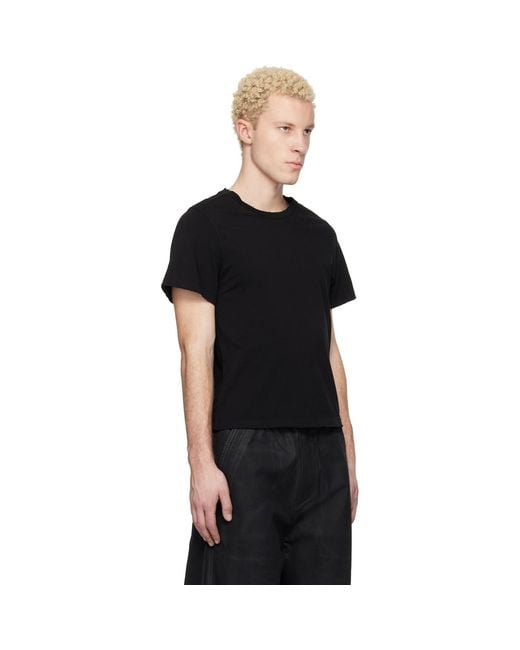 Det Blev Sent Black Cropped T-Shirt for men
