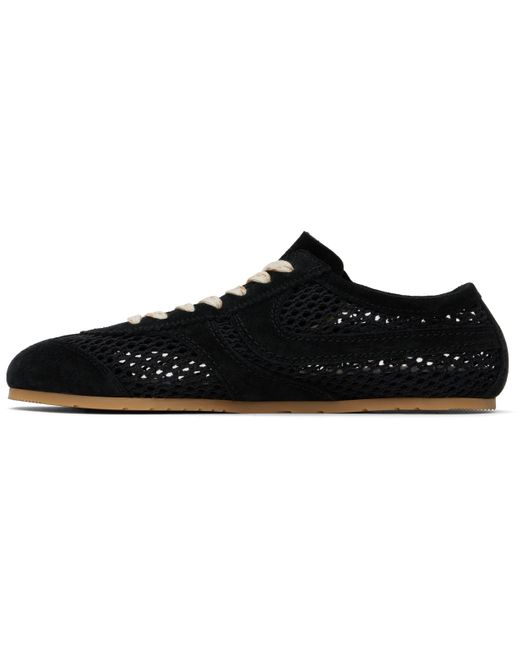Dries Van Noten Black Suede Sneakers for men