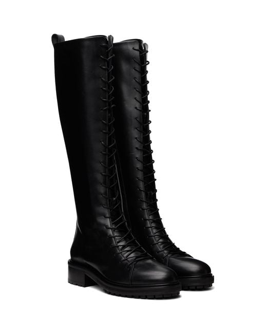 Aeyde Black Rikki Tall Boots