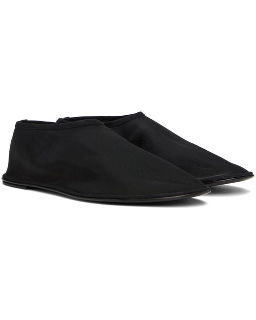 The Row Black Sock Loafers