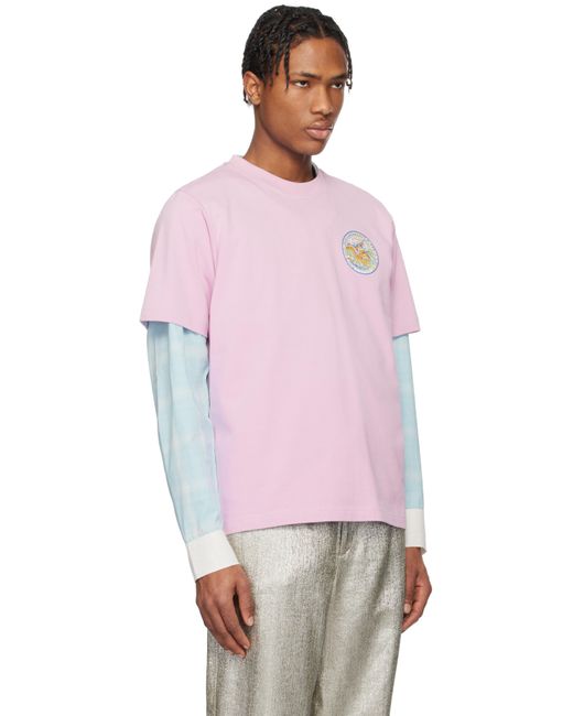 Casablanca Pink 'The Four Elements' T-Shirt for men