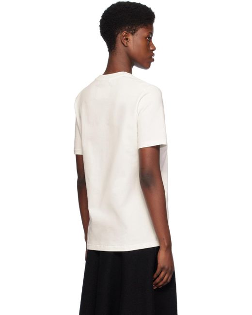 Jil Sander Black Off-white Printed T-shirt