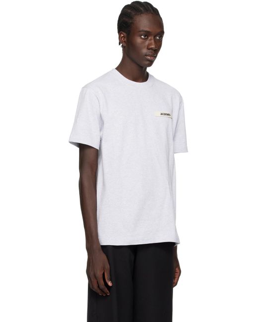 Jacquemus White Les Classiques 'le T-shirt Gros Grain' T-shirt for men