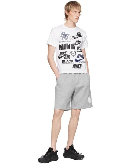 COMME DES GARÇON BLACK White Comme Des Garçons Nike Edition T-shirt for men