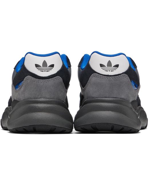 Adidas Originals Black & Gray Retropy F90 Sneakers for men