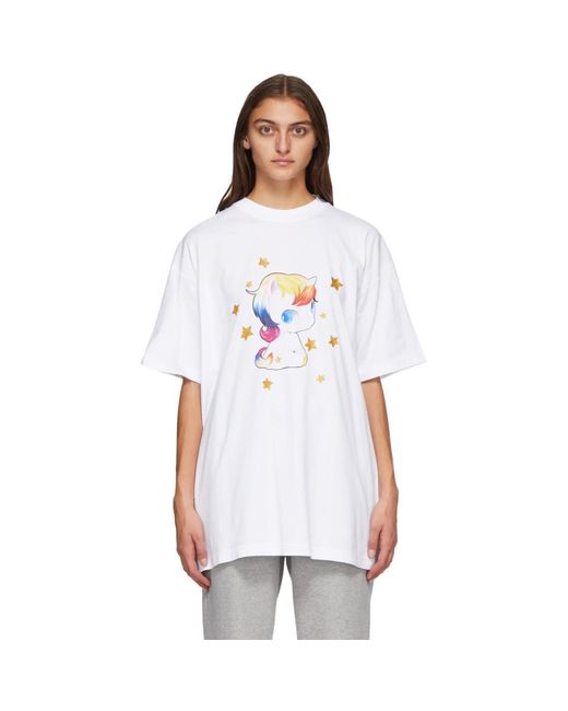 Vetements White Heartbreaker Unicorn T-shirt