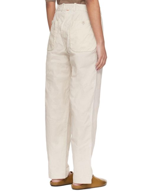 Casey Casey Natural Bee Trousers