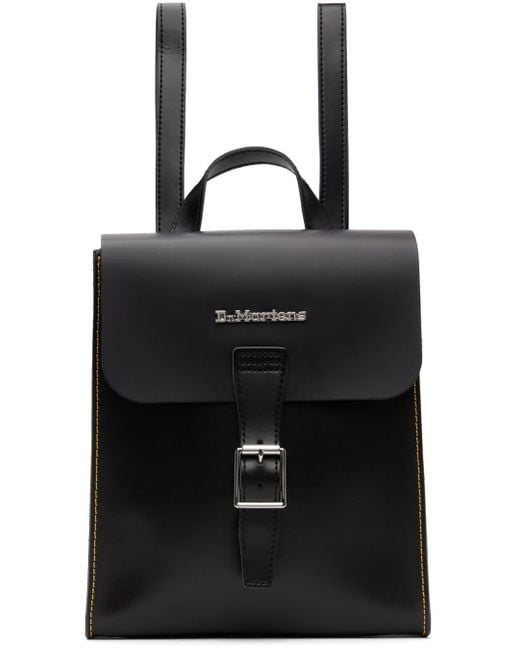 Mini sac à dos noir en cuir Dr. Martens en coloris Black