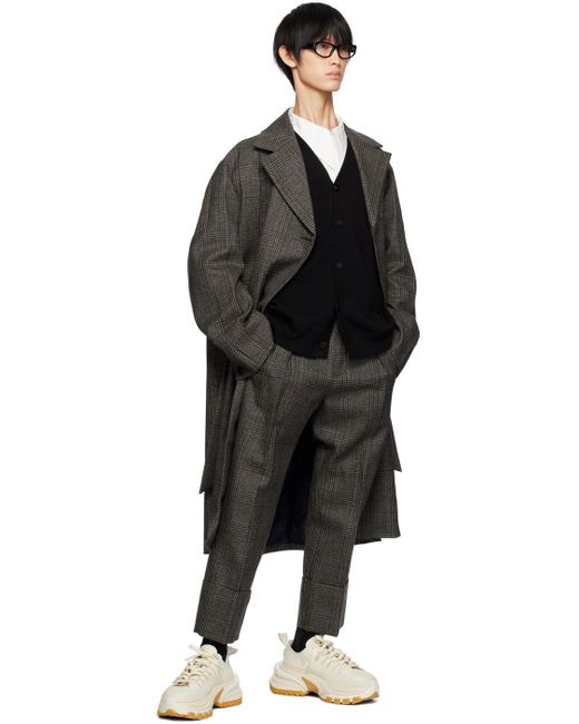 Wooyoungmi Black V-neck Cardigan for men