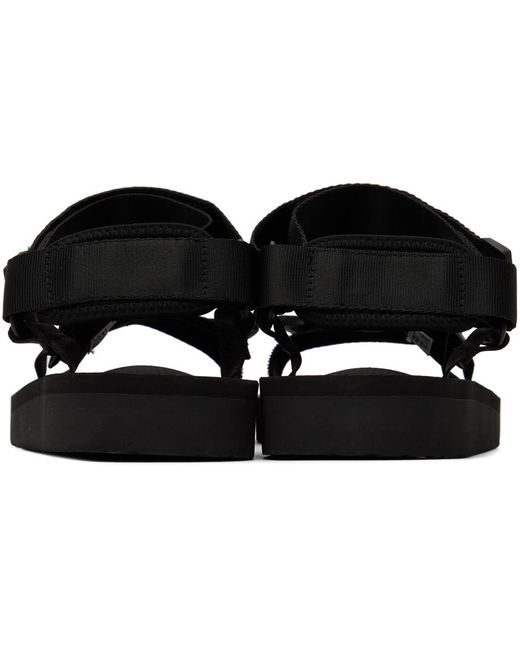 Suicoke Black Depa-cab Sandals