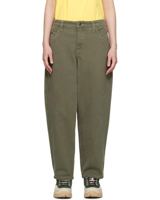 Dime Khaki baggy Jeans in Green Lyst