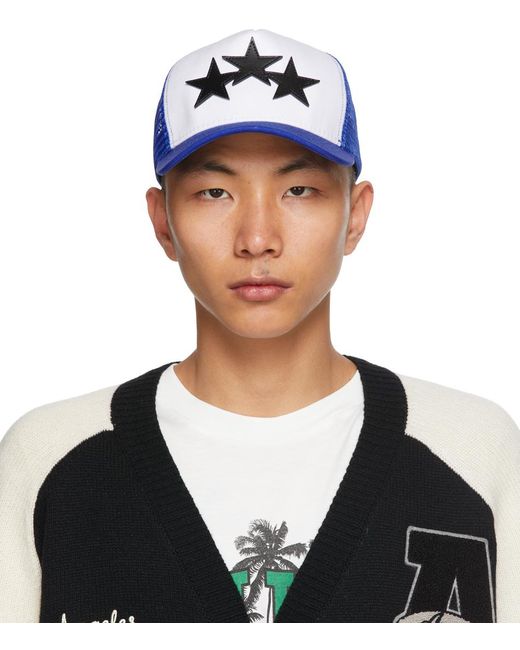 Color Block Trucker Hat in Blue 