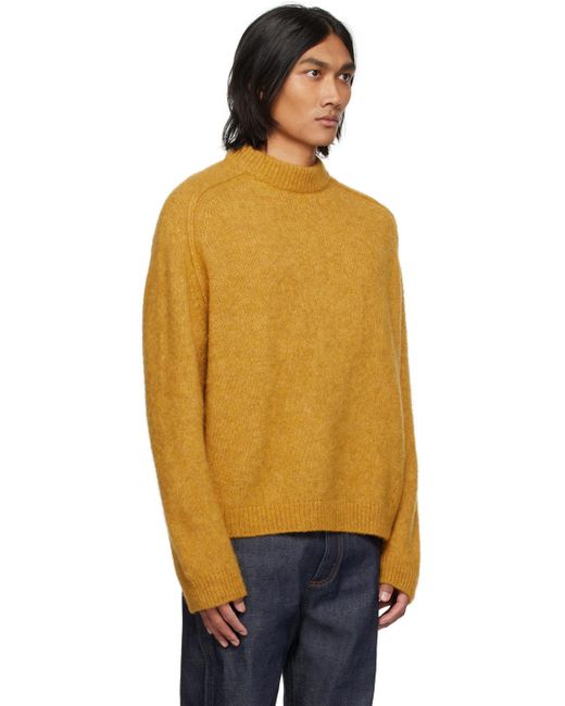 A.P.C. Orange . Yellow Tyler Sweater for men