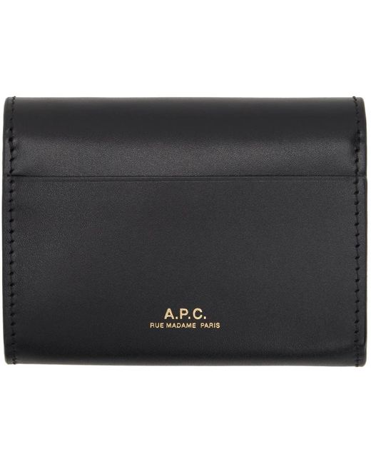 A.P.C. . Black Astra Compact Card Holder