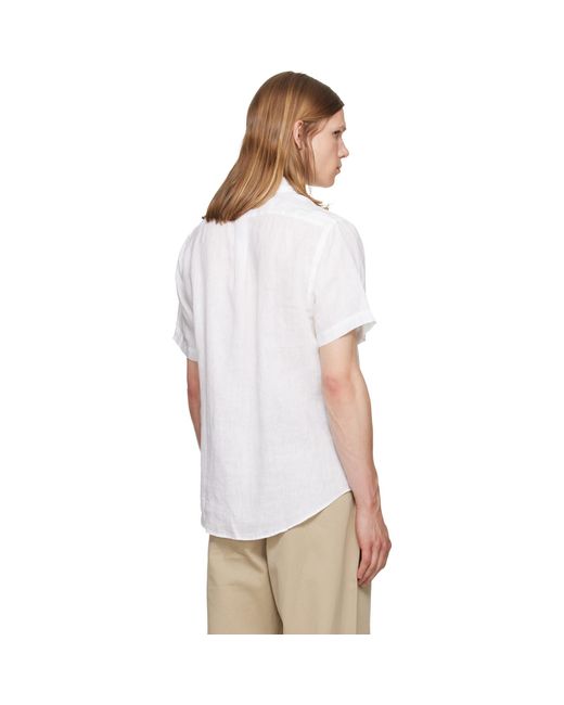 Polo Ralph Lauren Classic Fit Linen Shirt in White for Men | Lyst UK