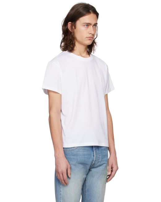 Second/Layer White Three-Pack T-Shirts for men