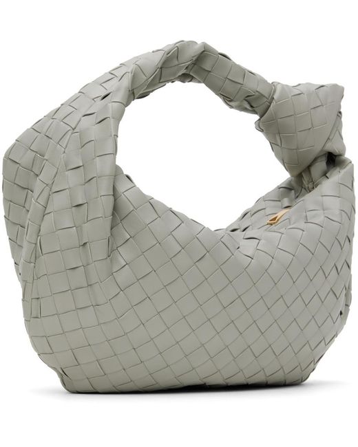 Moyen sac à bandoulière jodie gris Bottega Veneta en coloris Gray