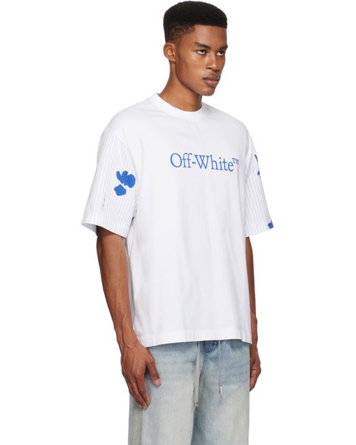 Off-White c/o Virgil Abloh Bookish Stripes Skate T-Shirt in