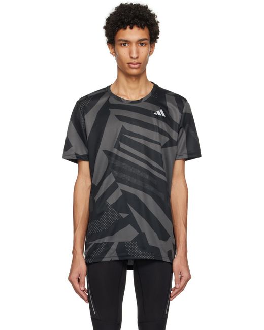 Adidas Originals Black & Gray Own The Run T-shirt for men