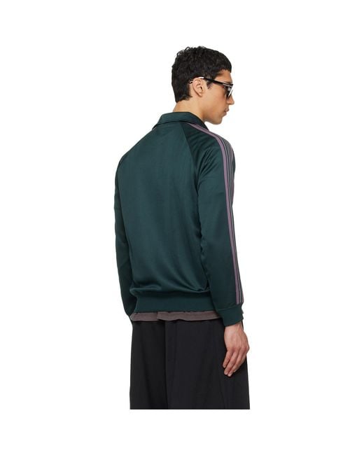 Needles Blue Poly Smooth Track Jacket for men