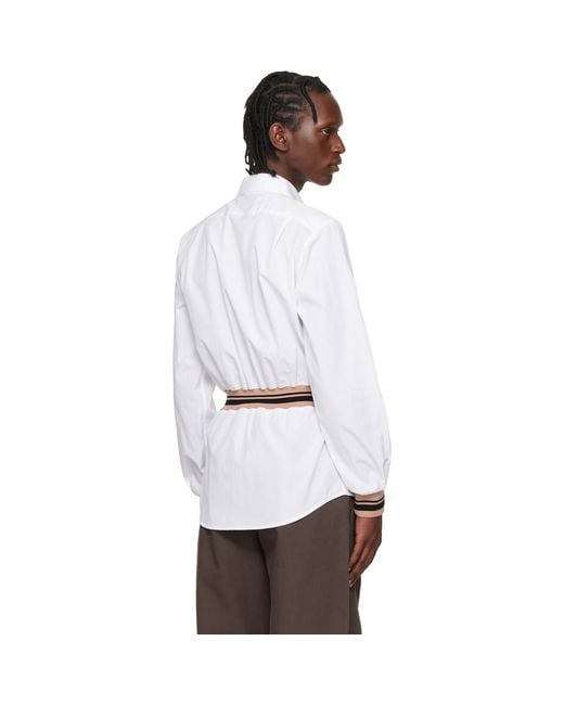 Dries Van Noten White Cotton Shirt for men