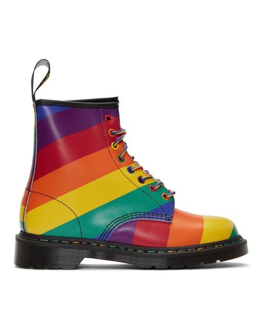 Dr. Martens Multicolor Pride Rainbow 1460 Boots for men