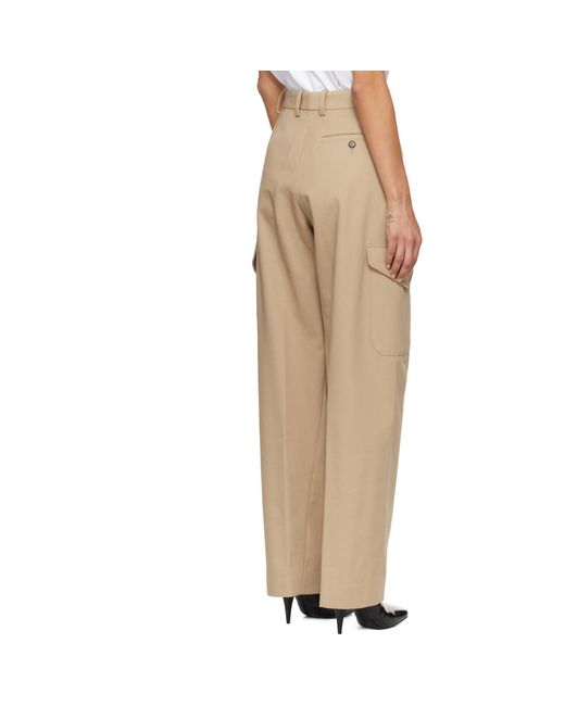 Pantalon Utilitaire À Coupe Cocon Givenchy en coloris Natural