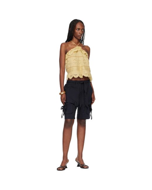 Isabel Marant Black Bermia Shorts
