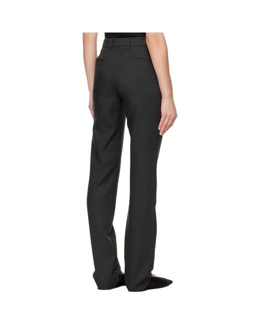 Rier Black Fitted Trousers