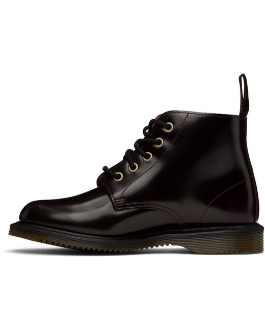 Dr. Martens Black Burgundy Emmeline Arcadia Lace Up Boots