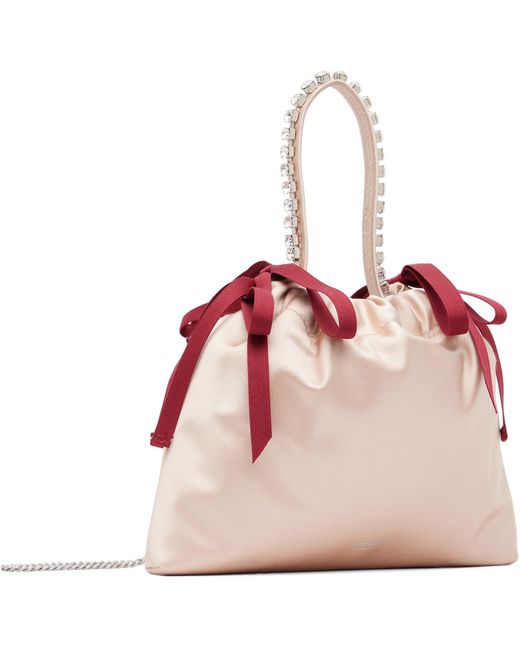 Jimmy Choo Pink Drawstring Mini Top Handle Bag