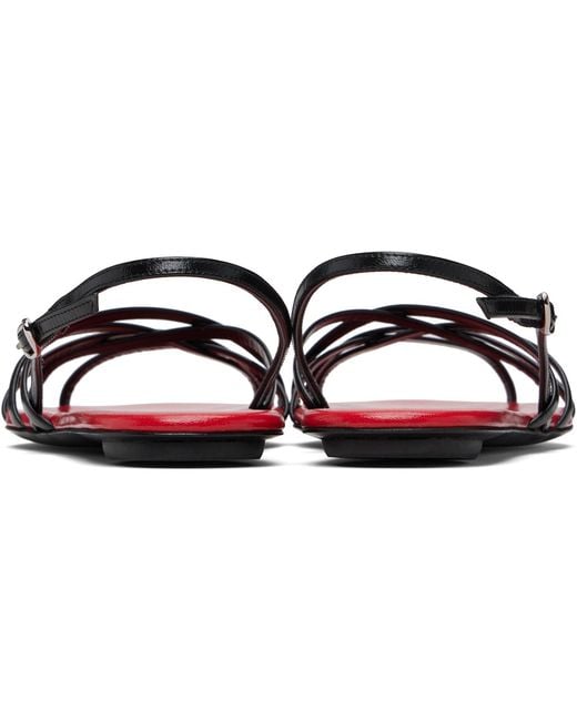 Proenza Schouler Black Uma Slingback Sandals