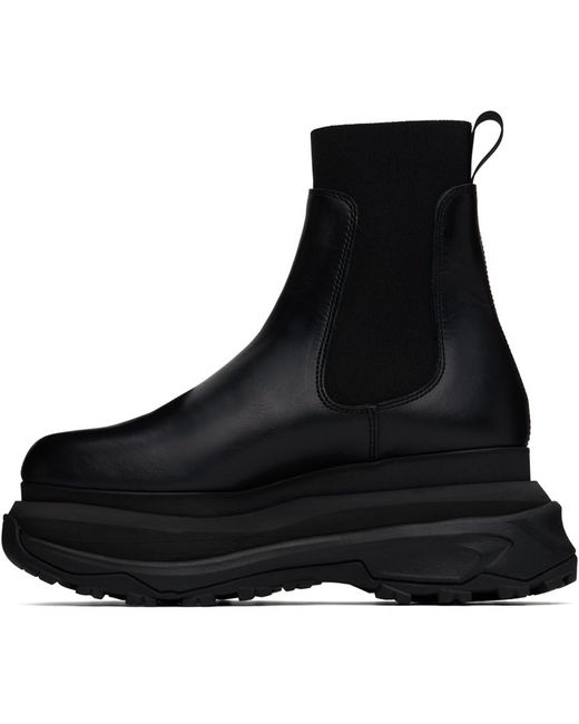 メンズ Sacai プラットフォーム チェルシーブーツ Black