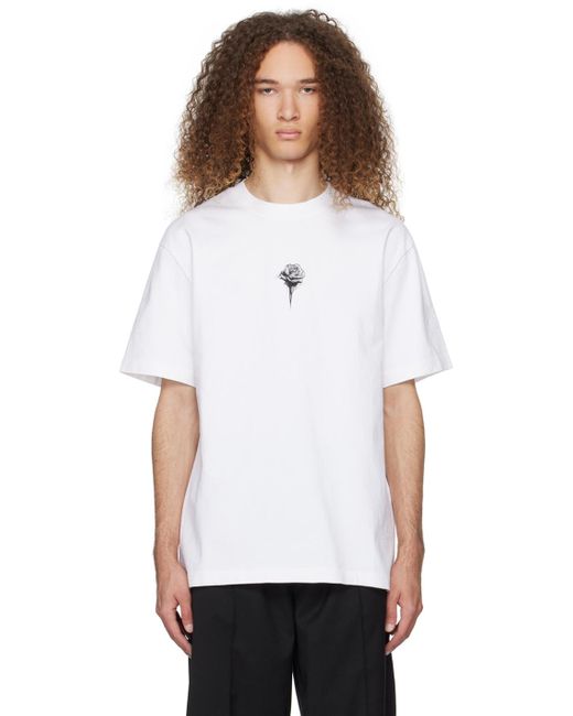 Han Kjobenhavn White Rose T-shirt for men