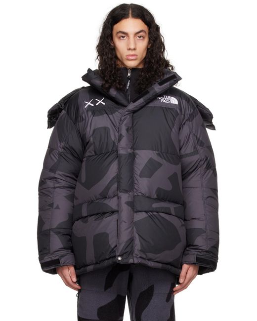 The North Face Black Kaws Edition 1994 Himalayan Down Jacket for Men