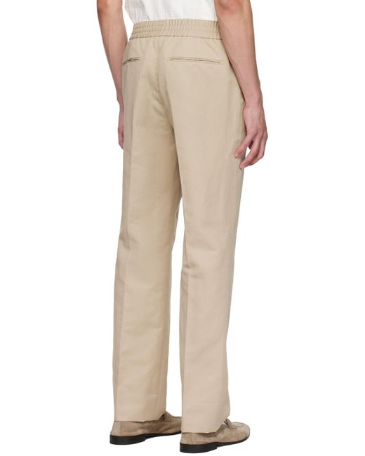 Brioni Natural Taupe Asolo Trousers for men