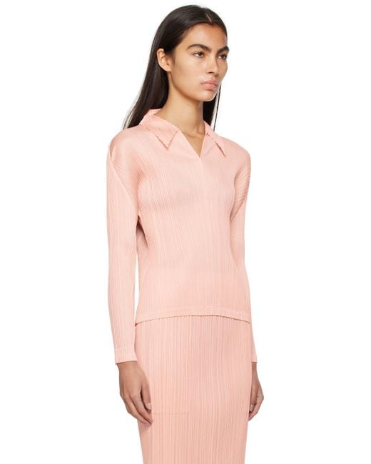 Pleats Please Issey Miyake Pink Monthly Colors October Top
