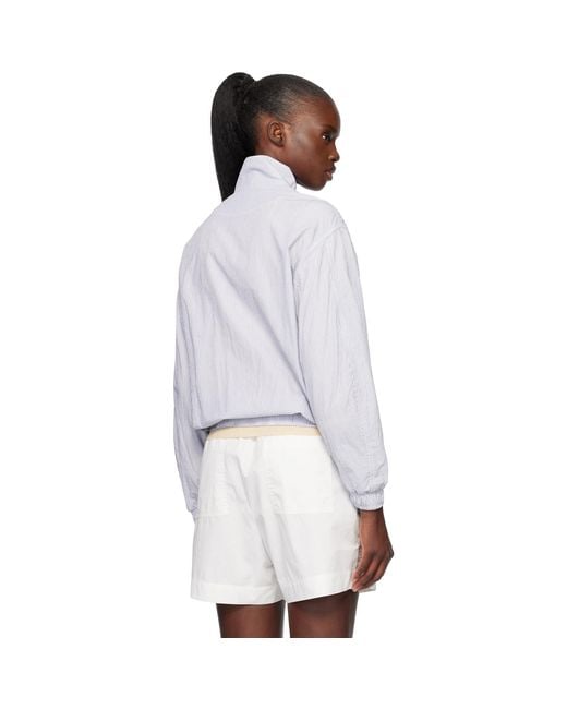 NOTHING WRITTEN White Panny Harrington Jacket