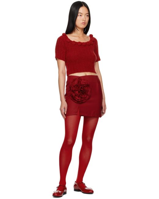 TACH Red Fabrizia Miniskirt